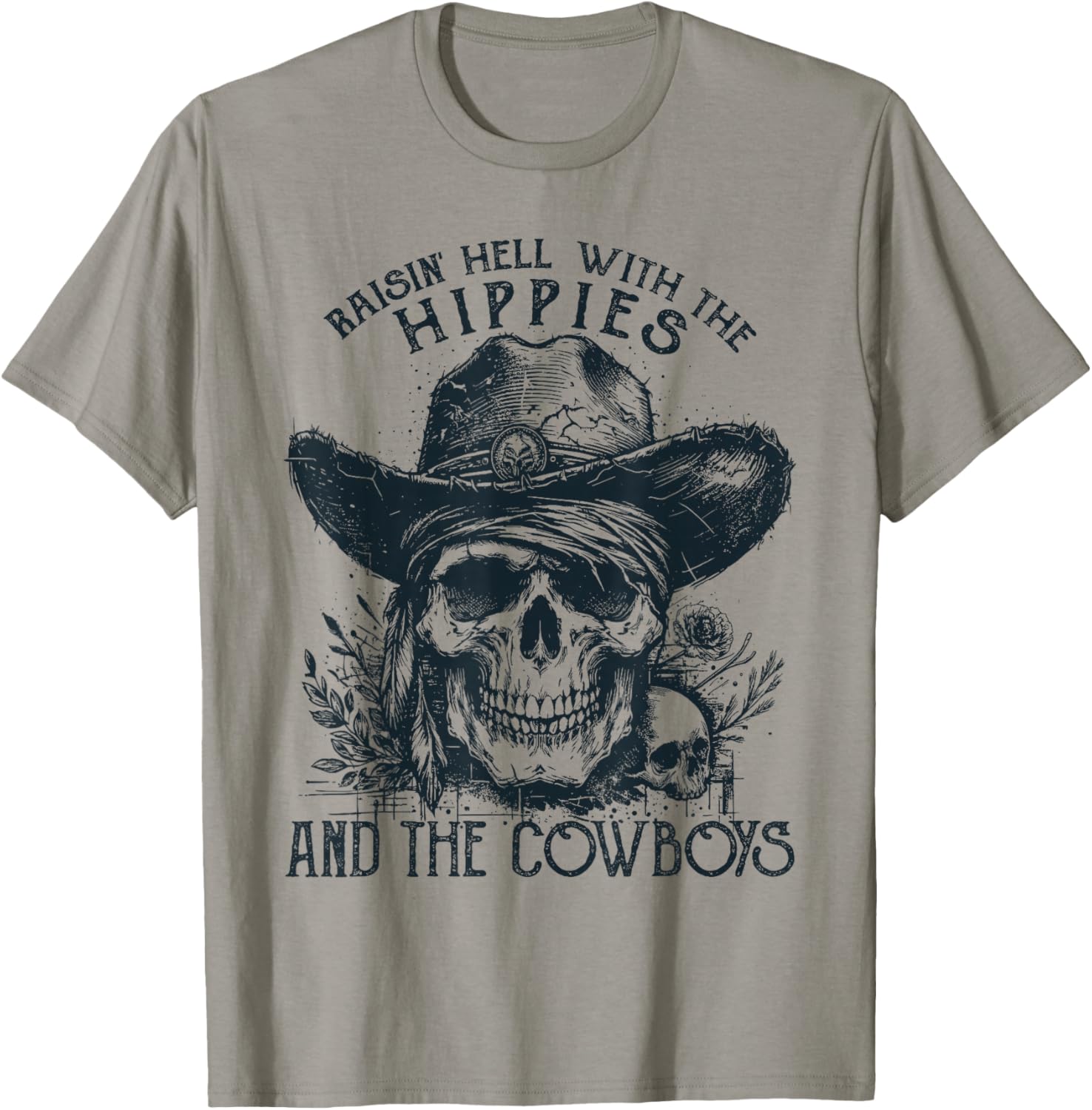 Raisin' Hell With The Hippies And The Cowboys Country T-Shirt